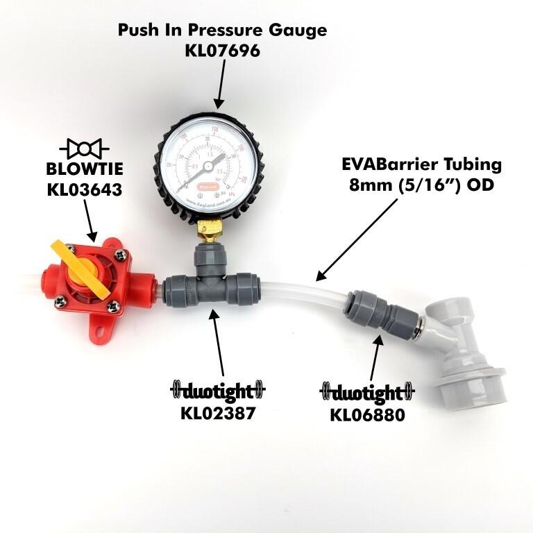 Duotight Blowtie Spunding Valve inline overtrykksventil