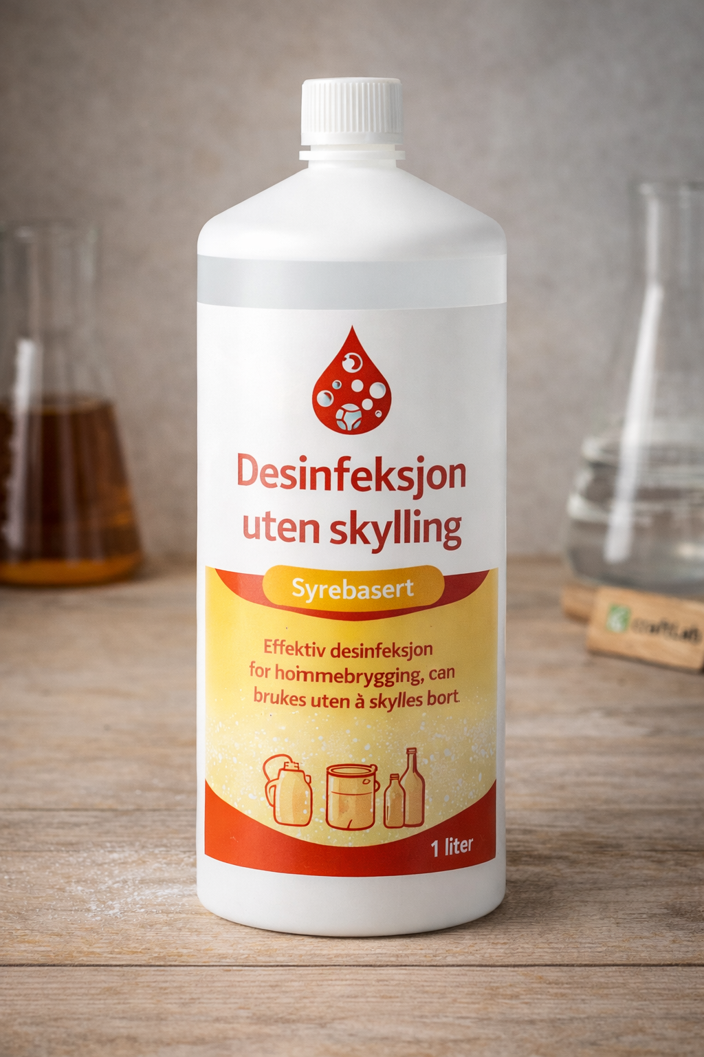 Desinfeksjon uten skylling (syrebasert)