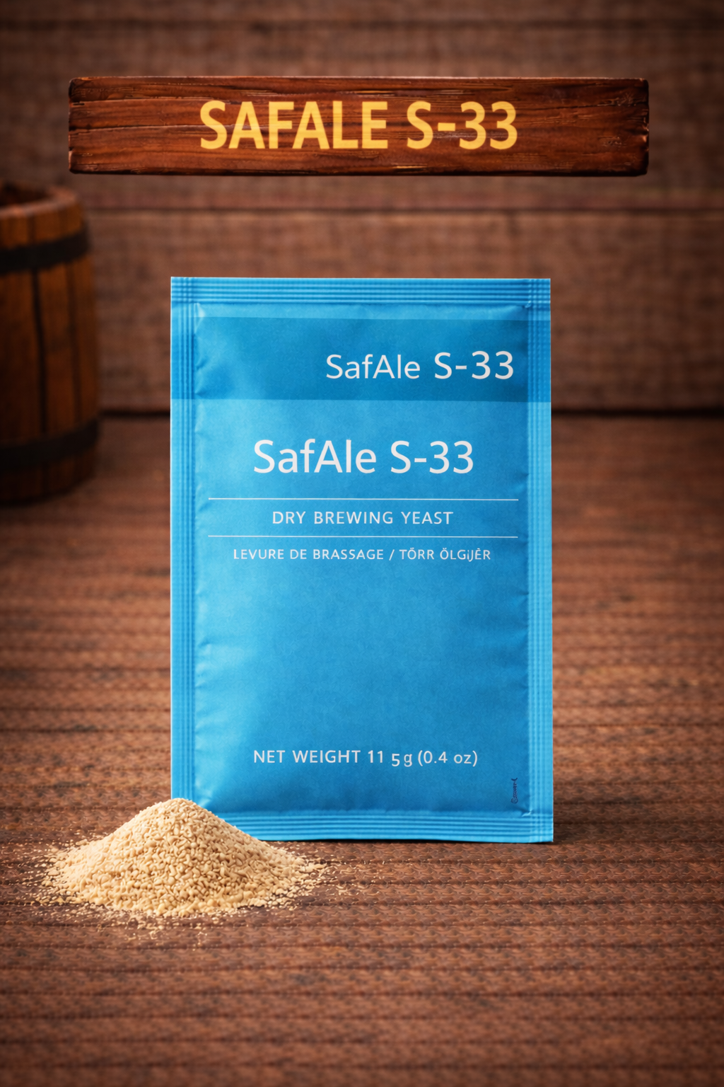 SafAle S-33 europeisk alegjær, 11,5 g pose