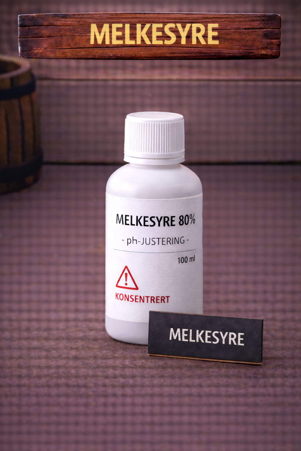 Melkesyre 80% – pH-justering (100 ml)