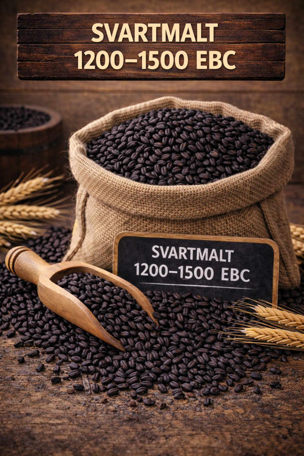 Svartmalt 1200–1500 EBC – 100 g