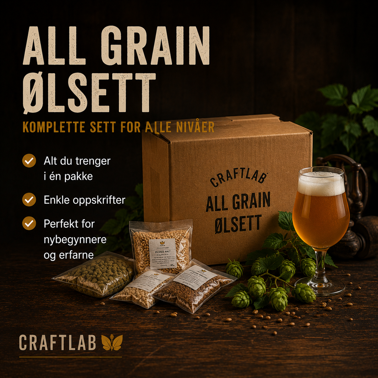 All Grain ølsett frå CraftLab