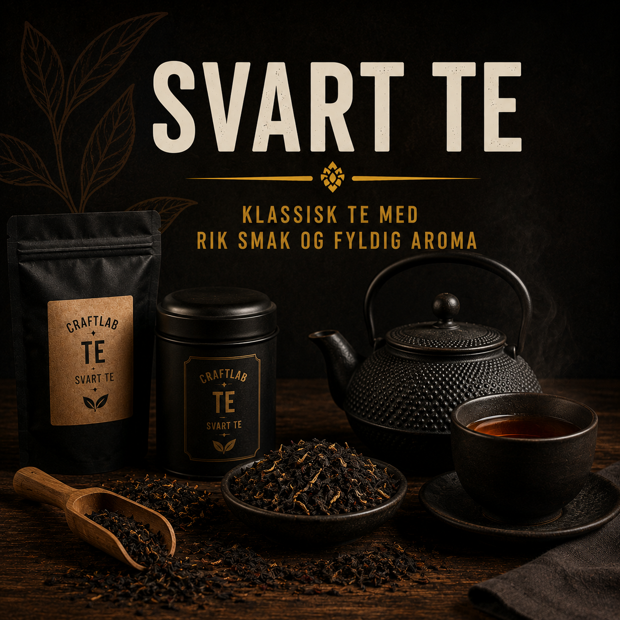 Svart te frå CraftLab