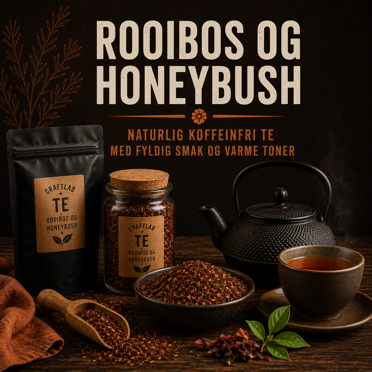 Rooibos og honeybush – koffeinfri te frå CraftLab