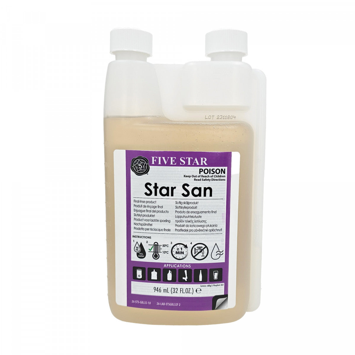 Star San – syrebasert desinfeksjon