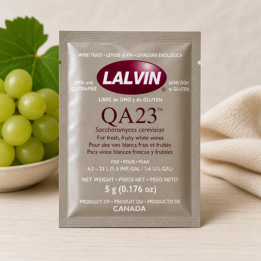 Lalvin QA23 – aromatisk vingjær for kvitvin, 5 g