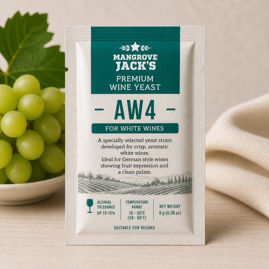 Mangrove Jack's AW4 – vingjær for kvitvin / Riesling-stil, 8 g