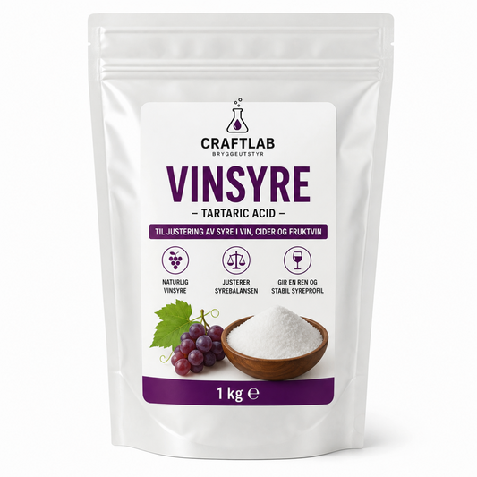 Vinsyre 1kg (tartrol)