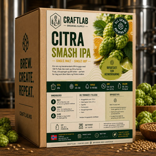 CraftLab Citra SMASH IPA – All Grain Ølsett
