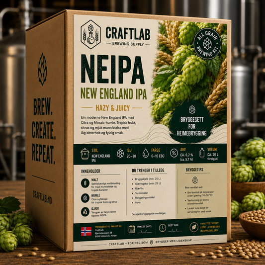 CraftLab NEIPA – All Grain Ølsett