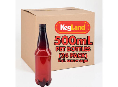 PET-flasker 0,5 L med skrukork – 24 stk