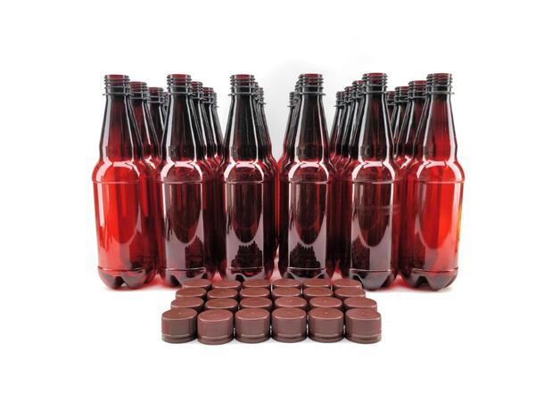 PET-flasker 0,5 L med skrukork – 24 stk