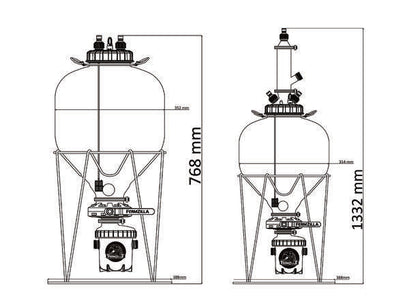 FermZilla 27L Tri-Conical – trykkgjæringstank