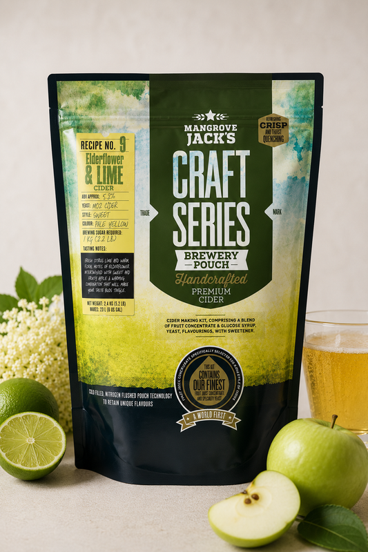 Mangrove Jack’s Elderflower & Lime Cider – ekstraktsett for heimebrygging
