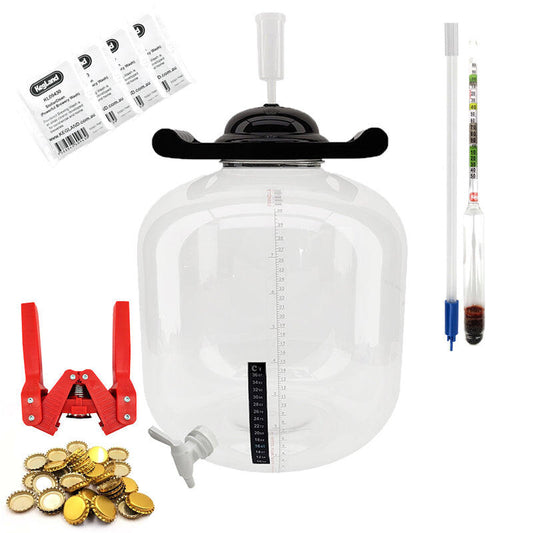FermZilla Flat Bottom 30L PET Bottle Homebrew Starter Kit – bilete 2