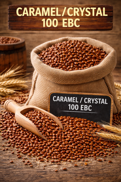 Crisp Crystal 100 – britisk krystallmalt (100–120 EBC)