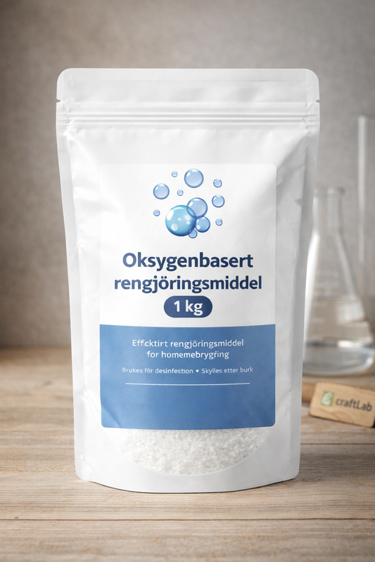 Oksygenbasert rengjøringsmiddel