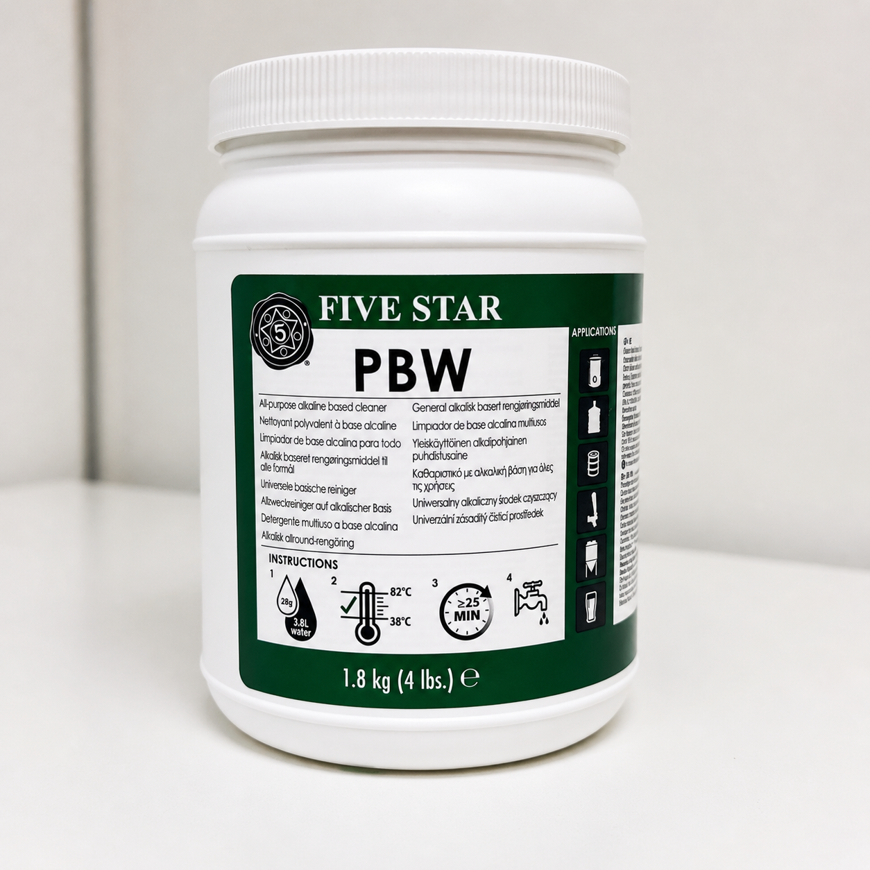 PBW – alkalisk reingjeringsmiddel til bryggeutstyr
