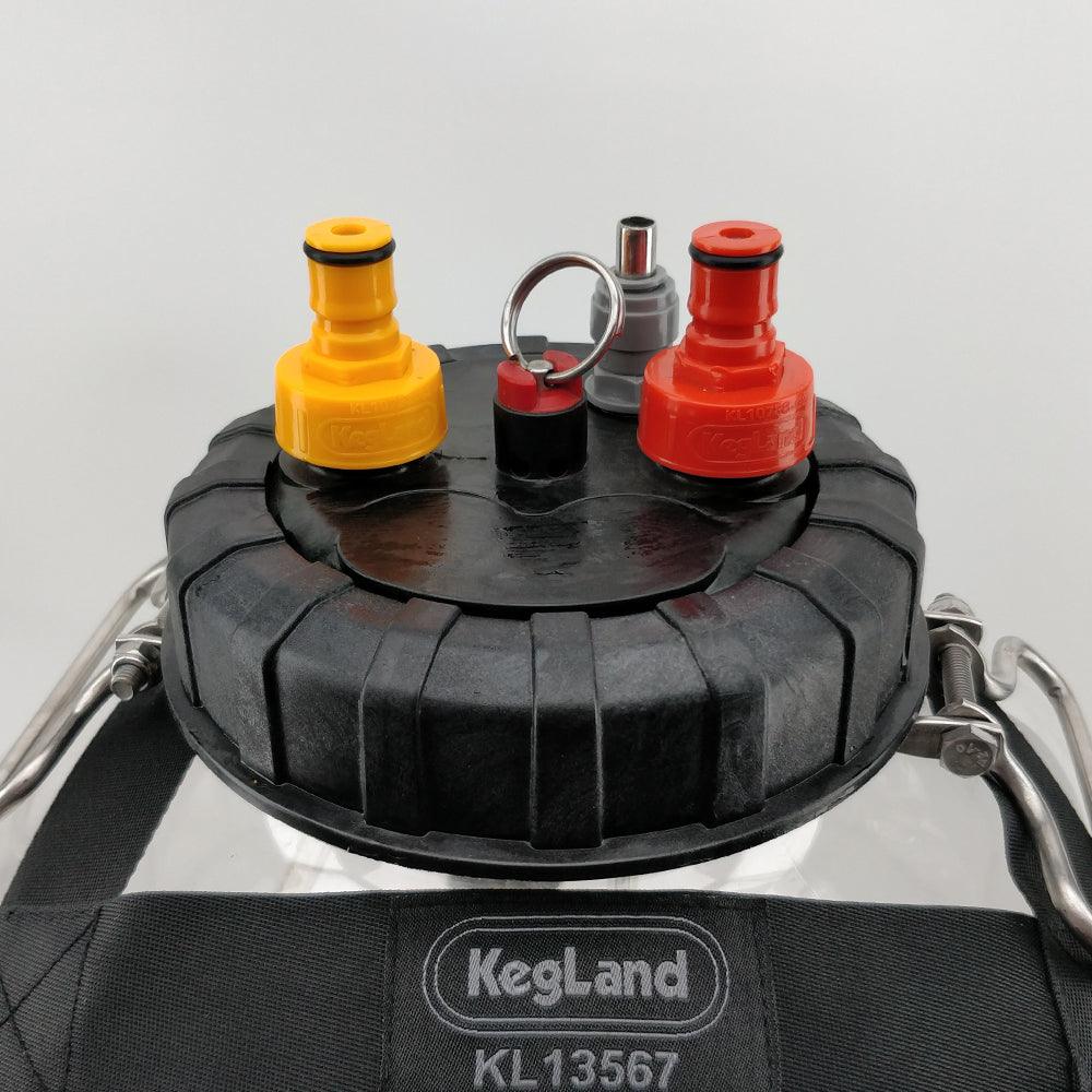 Gul Ball Lock Carbonation Cap for væske (KL107574)
