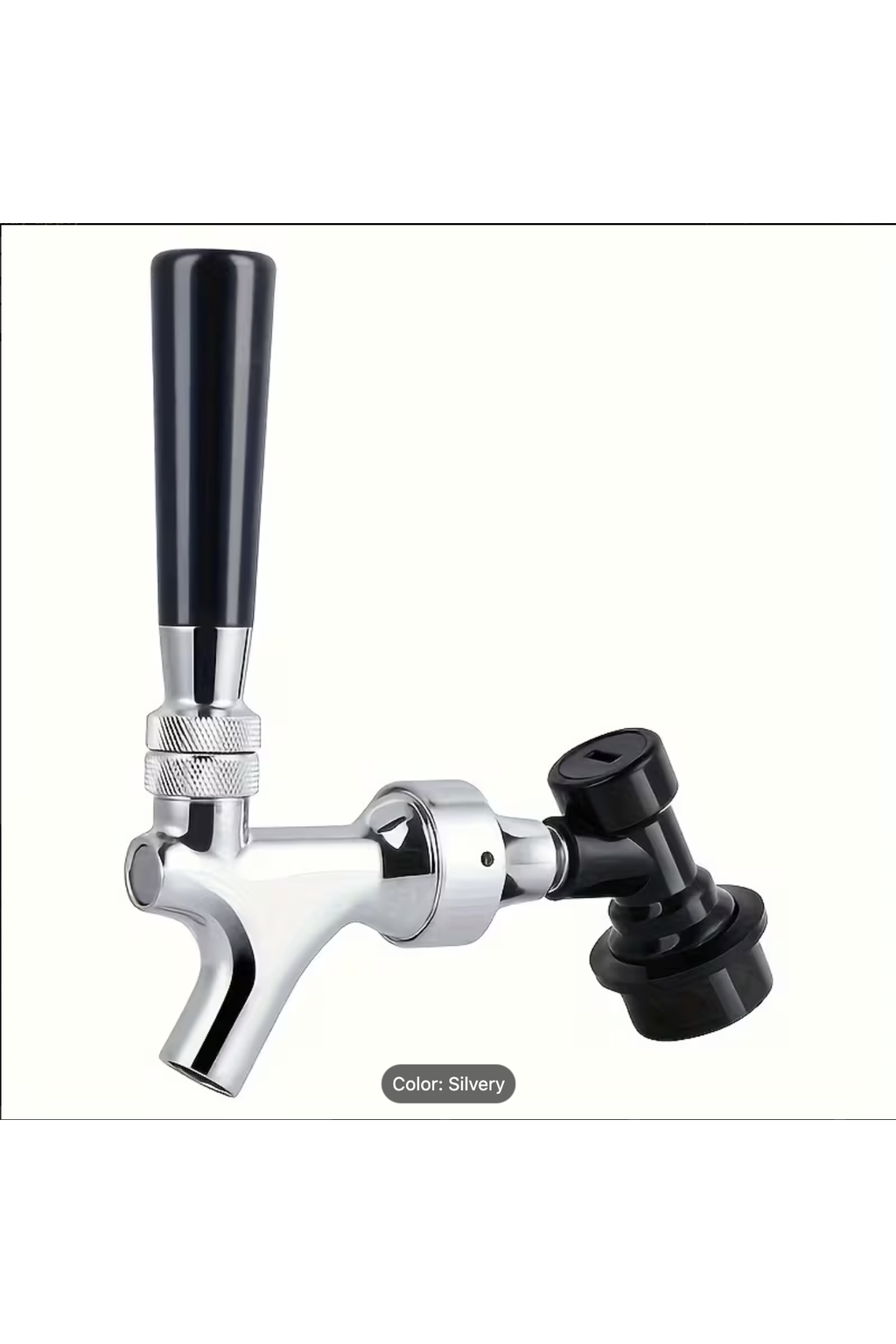 Tappekran med Ball Lock-adapter (krom)